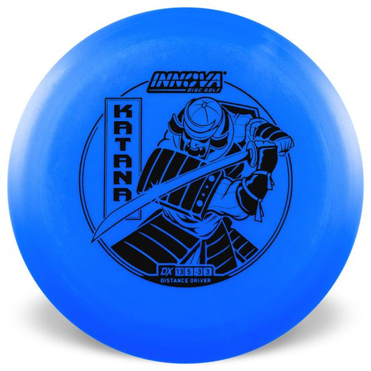 Innova Disc Golf Canada DX Katana Distance Driver Distance Driver Distance Driver	Firm grip	gooddurability	Stable flight path		Resistant to scratches	Ideal for advanced players Flexible in cooler conditions	Great for distance and control	Maintains stability over time	Comfortable for grip  good Glide
