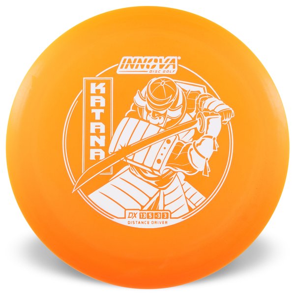 Innova Disc Golf Canada DX Katana Distance Driver Distance Driver Distance Driver	Firm grip	gooddurability	Stable flight path		Resistant to scratches	Ideal for advanced players Flexible in cooler conditions	Great for distance and control	Maintains stability over time	Comfortable for grip  good Glide
