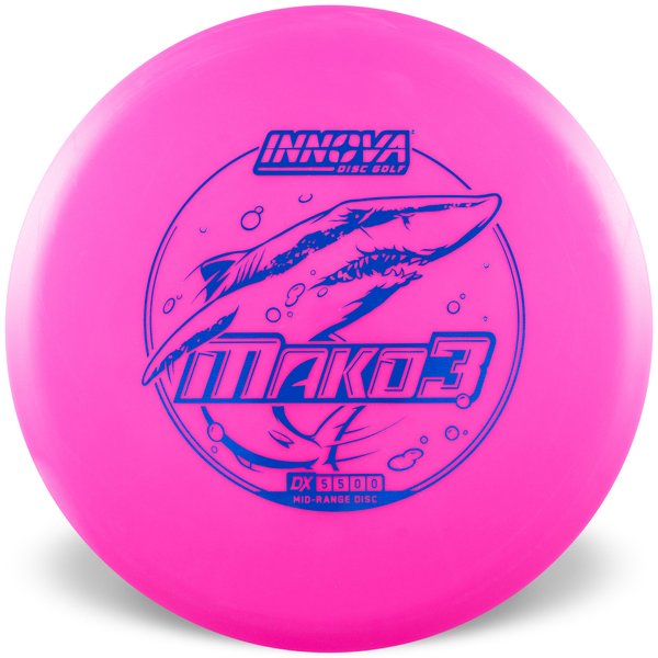 Innova Disc Golf Canada DX Mako3 Midrange	Flexible	Premium feel	Ideal for Controlled Shots	Straight Shooter	Reliable Fade	Great Glide No fade No turn Beginner Friendly
