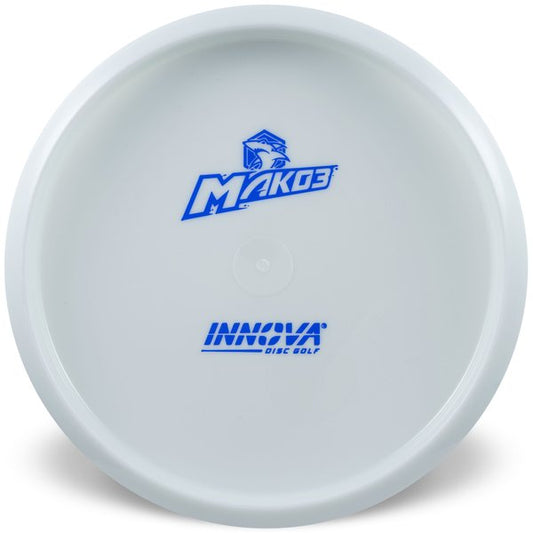  Innova Disc Golf Canada Champion Mako3 Midrange	Flexible	Premium feel	Ideal for Controlled Shots	Straight Shooter	Reliable Fade	Great Glide No fade No turn Beginner Friendly
Glows in dark 