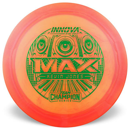 Max Luster Champion (Kevin Jones 2025 Tour Series) Distance Driver	Good Grip	Good Durability	Wind Resistant	High Speed	Good Glide	Ideal for Power Throws overstable shots
