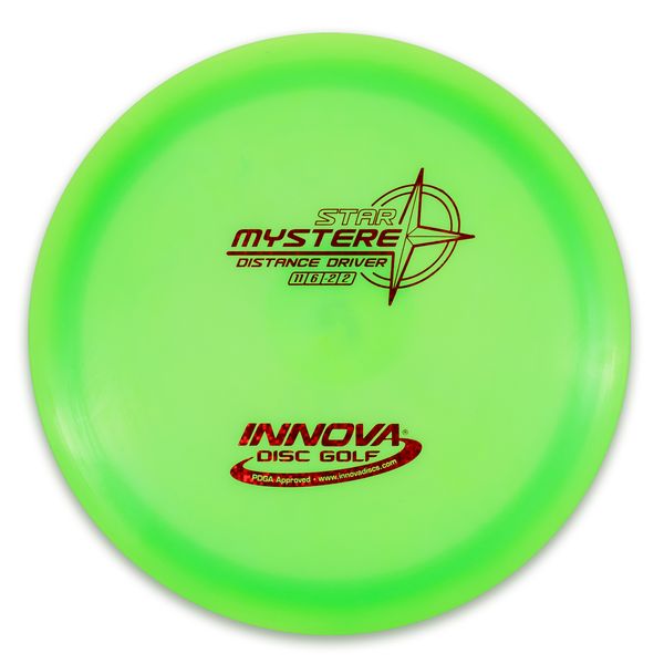 Innova Disc Golf Canada  Star Mystere Distance Driver	Improved Grip	Flexible	Ideal for Power Throws	Wind Resistant	High Speed	Good Glide
great durability