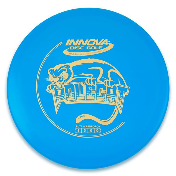 INNOVA DISC GOLF CANADA Polecat
Soft grip	High durability	Stable flight path	Resistant to scratches	Ideal for all players good grip Deep hold easy to use