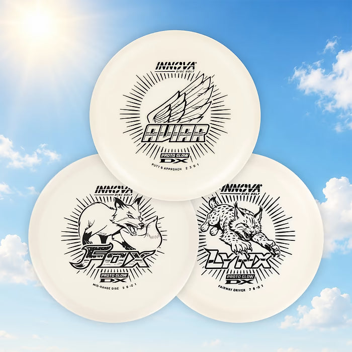 3-Disc DX Proto Glow Disc Golf Set