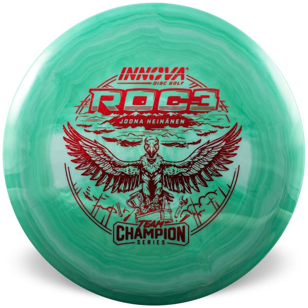 Roc3 Star (Joona Heinänen 2025 Tour Series)	Midrange	Firm grip	High durability	Stable flight path		Resistant to scratches	Ideal for advanced players overstable low glide
forehand shots
