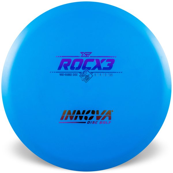 NNOVA DISC GOLF CANADA XT RocX3
Midrange	Firm grip	good durability	Stable flight path		Resistant to scratches	Ideal for advanced players overstable  moderate glide
forehand shots no turn

