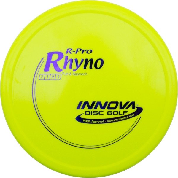 Innova Disc Golf Rhyno	Champion	Putter	Firm grip	High durability	Stable flight path	Premium pricing	Resistant to scratches	Ideal for advanced players
