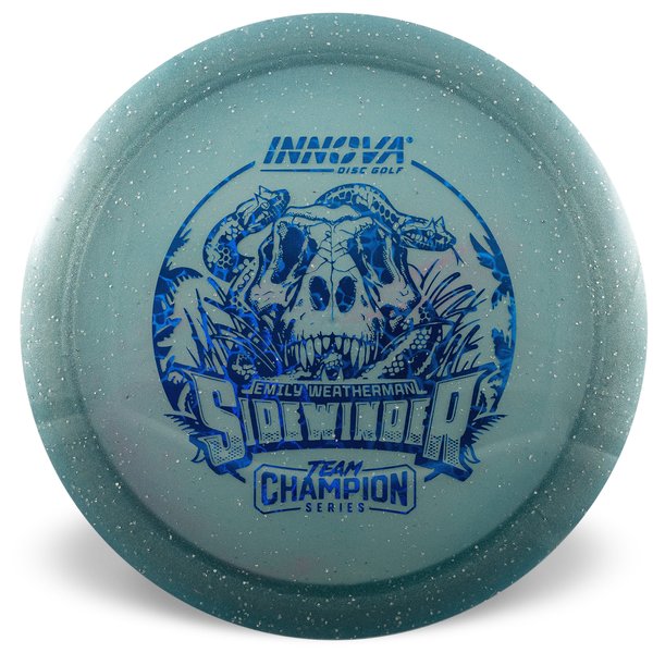 Sidewinder Moondust Champion (Emily Weatherman 2025 Tour Series) 	Superior grip	Great durability	Consistent flight path	Suitable for all skill levels	Good for distance and control	Versatile for different shots
