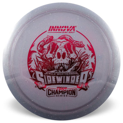 Sidewinder Moondust Champion (Emily Weatherman 2025 Tour Series) 	Superior grip	Great durability	Consistent flight path	Suitable for all skill levels	Good for distance and control	Versatile for different shots
