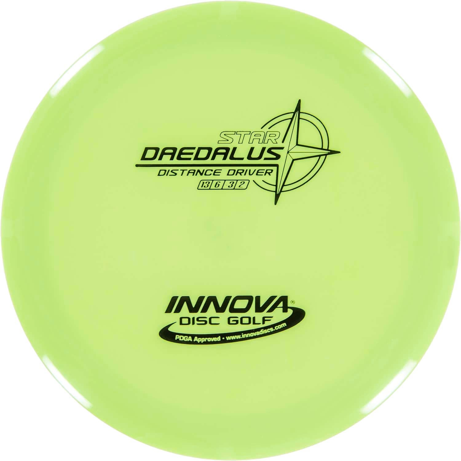 Innova Disc Golf Star Daedalus Distance Driver 	Grippy feel	Good durability	Flexible in cooler conditions	Great for distance and control	Maintains stability over time	Comfortable for grip
