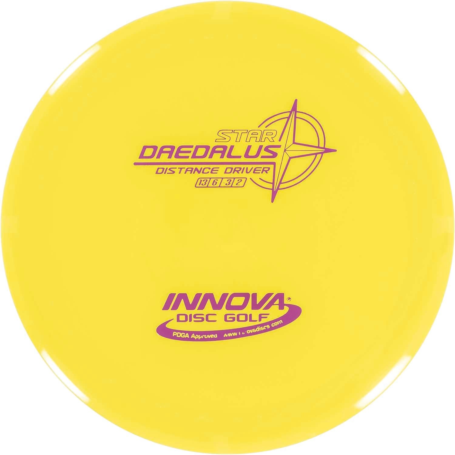Innova Disc Golf Star Daedalus Distance Driver 	Grippy feel	Good durability	Flexible in cooler conditions	Great for distance and control	Maintains stability over time	Comfortable for grip
