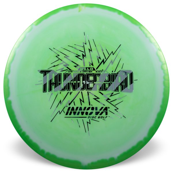 Innova Disc Golf Canada Halo Star Thunderbird innova Disc Golf Canada Champion Thunderbird 	Halo Impact Resistant	good soft Grip	Reliable Control	Fade Hold overstable No turn good glide
