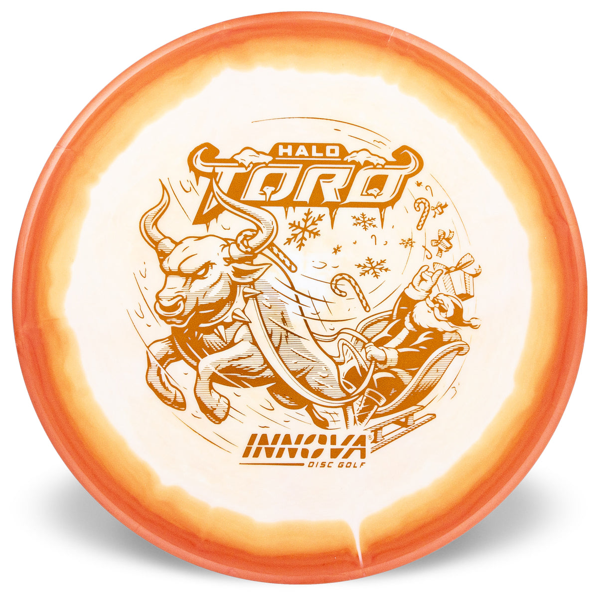 Innova Disc Golf Canada Halo Star Toro Mid-Range Disc Putter	Flexible	Premium Opaque	Christmas Soft Grip	Reliable Fade	Comfortable Feel	Controlled Turn grippy durable flat top
