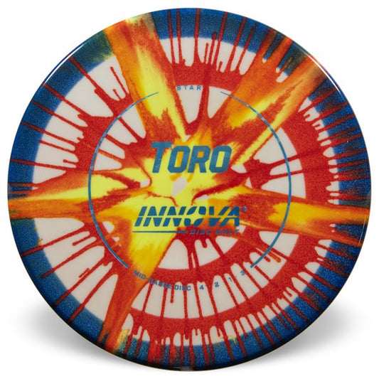 Innova Disc Golf Canada Star I-Dye Toro Mid-Range Disc Putter	Flexible	Premium Opaque	Soft Grip	Reliable Fade	Comfortable Feel	Controlled Turn
