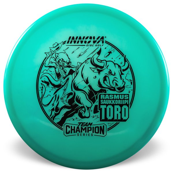 Toro Proto Glow Champion (Rasmus Saukkoriipi 2025 Tour Series)  Mid-Range Disc Putter	Flexible	Premium feel	good Grip	Reliable Fade	Comfortable Feel	Controlled Turn grippy durable flat top
