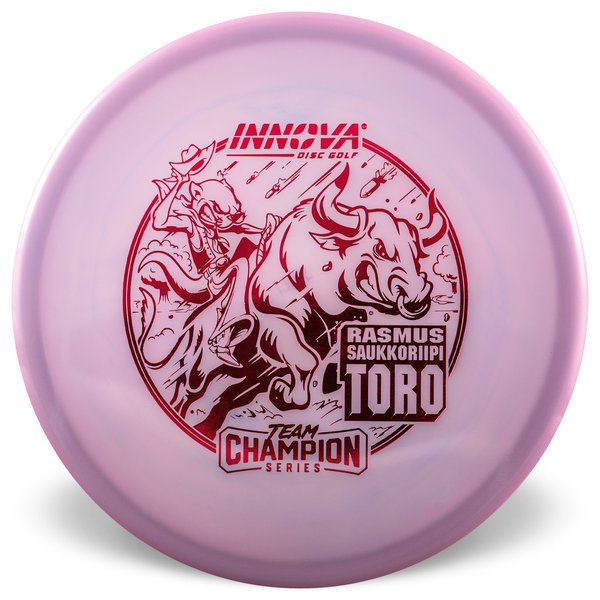 Toro Proto Glow Champion (Rasmus Saukkoriipi 2025 Tour Series)  Mid-Range Disc Putter	Flexible	Premium feel	good Grip	Reliable Fade	Comfortable Feel	Controlled Turn grippy durable flat top
