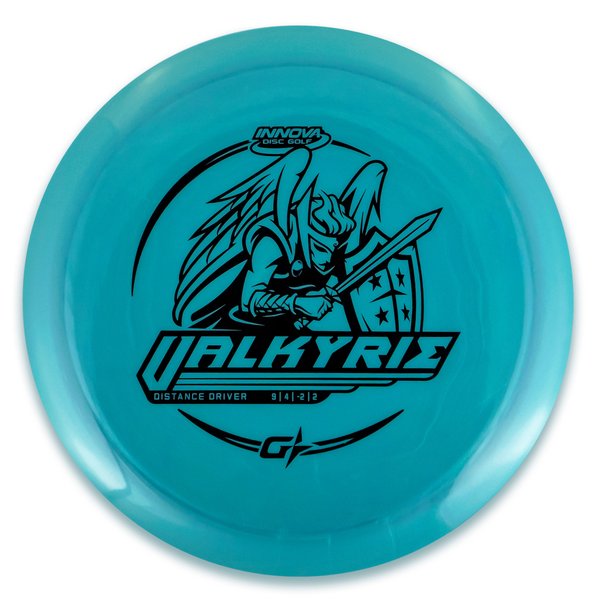 Innova Disc Golf Canada Champion Gstar Valkyrie Distance Driver Grippy feel	base durability	Flexible in cooler conditions	Great for distance and control	Maintains stability over time	Comfortable for grip Straight shots
