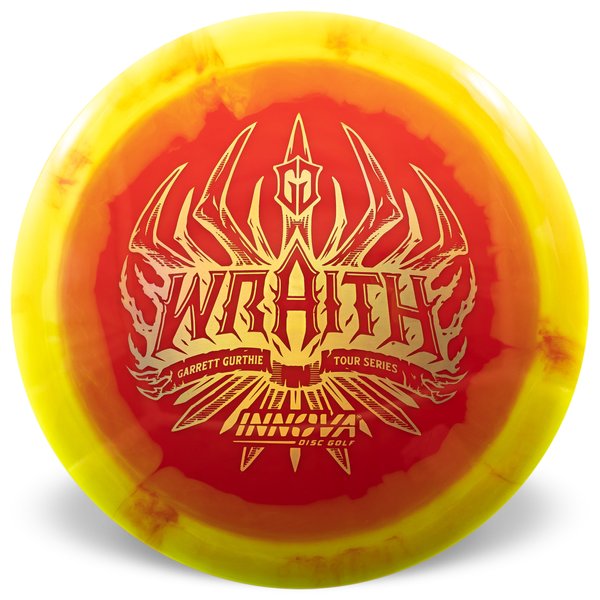 Wraith Halo Star (Garrett Gurthie 2025 Tour Series) Innova Disc Golf Halo Star Wraith Distance Driver Overstable	Cold Reliable	Experienced Players	Headwind Use	durable plastic	 all Weather Consistent high glide forehand friendly good grip premium feel 
